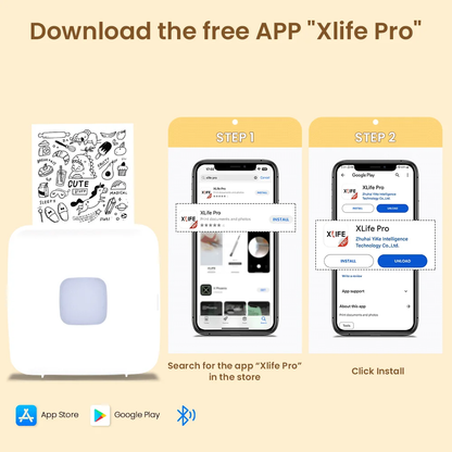 TP6 Pocket Sticker Printer - Portable Bluetooth Printer for Flashcards, Journals, Photos & Notes - Perfect Kids Gift!